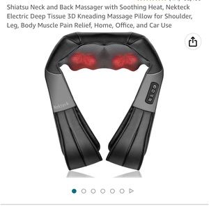 New In Box Shiatsu Heated Back Massager